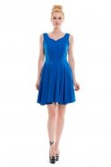 Short Sax Blue Evening Dress T2162