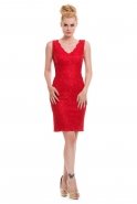 Short Red Evening Dress A60238