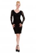 Short Black Coctail Dress A60237
