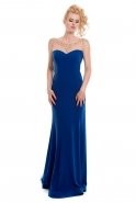 Long Sax Blue Evening Dress C3069