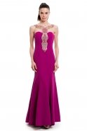Long Purple Evening Dress O7815