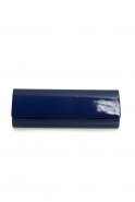 Navy Blue Patent Leather Evening Bag V493