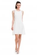 Short White Evening Dress T2164