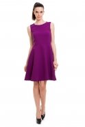 Short Purple Coctail Dress T2159