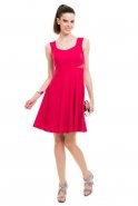 Short Fuchsia Evening Dress C2156