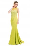 Long Pistachio Green Prom Dress O3627