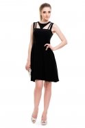 Short Black Evening Dress T2145