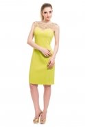 Short Pistachio Green Evening Dress O7733