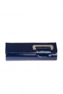 Navy Blue Patent Leather Evening Bag V442