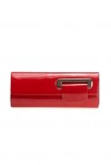 Red Leather Evening Bag V442