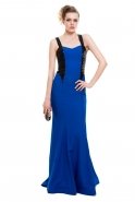 Long Sax Blue Evening Dress C3242