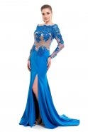 Long Sax Blue Evening Dress K4335351