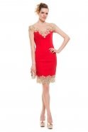 Short Red Evening Dress K4333333