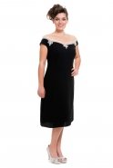 Black Oversized Evening Dress O3616