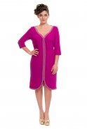 Purple Large Size Evening Dress O7631