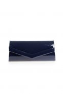 Navy Blue Patent Leather Evening Bag V438