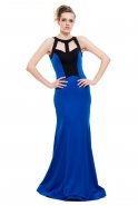 Long Sax Blue Evening Dress C3183