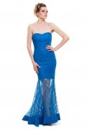 Long Sax Blue Evening Dress C6110