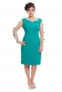 Green Large Size Evening Dress O3947