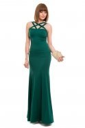Long Green Evening Dress C3218