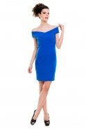 Short Sax Blue Evening Dress C2149