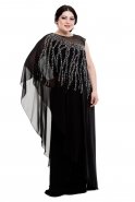 Black Large Size Evening Dress O3804