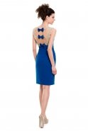 Short Sax Blue Evening Dress O3938
