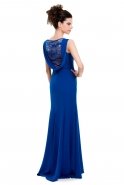 Long Sax Blue Evening Dress M1442