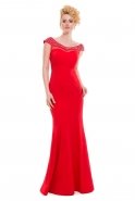 Long Red Evening Dress C3217