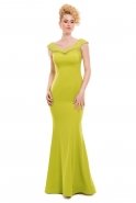 Long Pistachio Green Evening Dress C3217