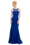 Long Sax Blue Evening Dress C3218
