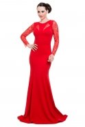 Long Red Evening Dress C3202