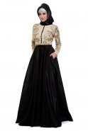 Black Hijab Dress S3926