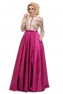 Fuchsia Hijab Dress S3926
