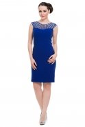 Short Sax Blue Evening Dress C2104