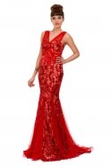 Long Red Evening Dress F1572