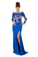 Long Sax Blue Evening Dress K4335172