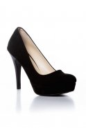 Black Suede Evening Shoes AK541-254