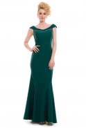 Long Green Evening Dress C6141