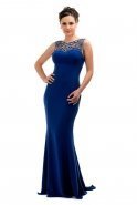Long Sax Blue Evening Dress C6137