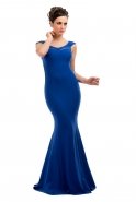 Long Sax Blue Evening Dress C6141