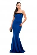 Long Sax Blue Evening Dress C6120