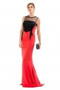 Long Coral Evening Dress DressO3552