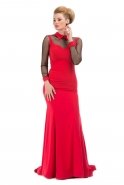 Long Red Evening Dress C6084