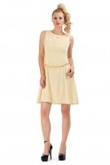 Yellow Coctail Dress T1774