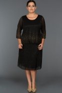 Short Black Plus Size Dress BC8728