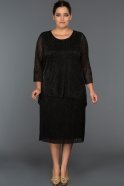 Short Black Oversized Evening Dress BC8730