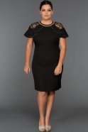 Short Black Oversized Evening Dress N98539