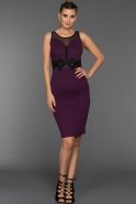 Short Purple Evening Dress AR36879