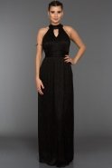 Long Black Evening Dress ABU159